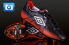 New Umbro GT Pro Football Boots - Black/White/Orange