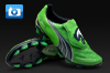 Puma V1.11 K Leather Football Boots C Green/Navy/White