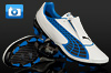 Puma v1.10 K Leather Football Boots - White Pearl/Black/Puma Royal