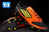 adidas F50 adizero miCoach Leather Football Boots - Black/Electricity/Warning