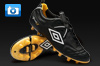 Umbro Speciali R Football Boots - Black/White/Yellow