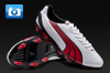Puma v1.10 SL Football Boots - White/Pompeian Red/Black