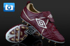 Umbro Speciali Football Boots - Oxblood/Swan White/Gold
