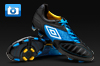 Umbro Geometra Pro Football Boots - Black/White/Blue