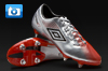 Umbro GT II Pro Football Boots - Silver/Black/Red