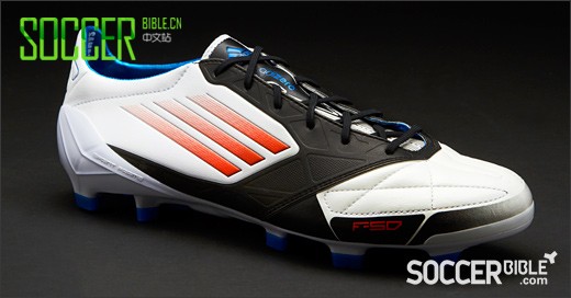 adidas F50 adizero miCoach 皮质战靴- 白/红/黑