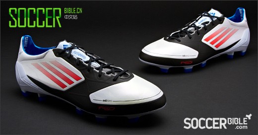 adidas F50 adizero miCoach Football Boots - White/Energy/Black 