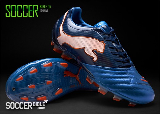 Puma PowerCat 1.12足球鞋- 蓝/黑/白/橙