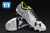 Under Armour 10K Force Pro II Football Boots - White/Navy/Yellow