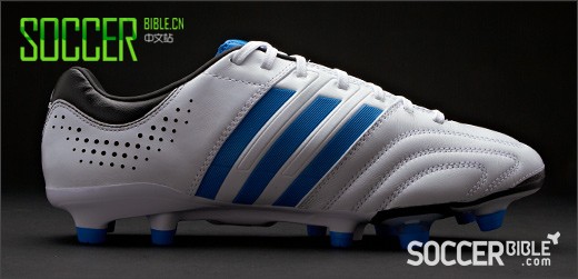 adidas adipure 11Pro 足球战靴- 白/蓝/黑