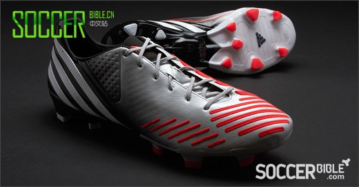 adidas Predator LZ 战靴-白/射线红配色