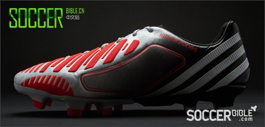 adidas Predator LZ 战靴-白/射线红配色