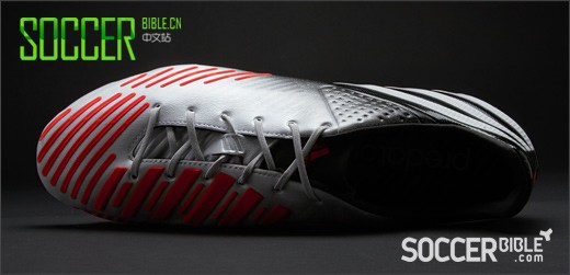adidas Predator LZ 战靴-白/射线红配色
