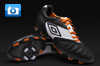 Umbro Geometra Pro Football Boots - Carbon/White/Marigold
