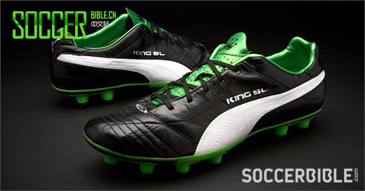 Puma King Finale SL Football Boots - Black/White/Green