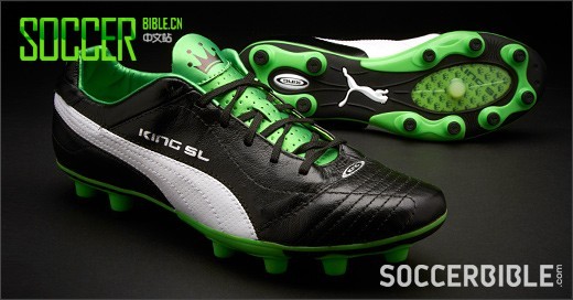 Puma King Finale SL Football Boots - Black/White/Green