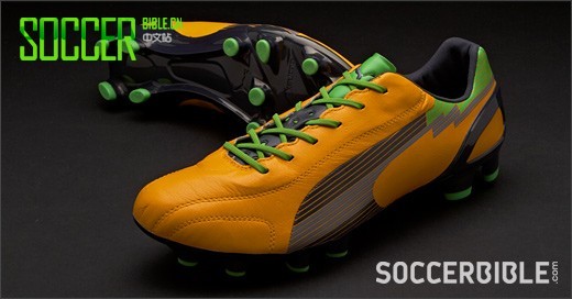 PUMA evoSPEED 1 K Football Boots - Orange/Charcoal/Green 