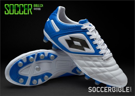 Lotto Stadio Potenza II 100 Football Boots - White/Blue  