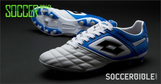 Lotto Stadio Potenza II 100 Football Boots - White/Blue  
