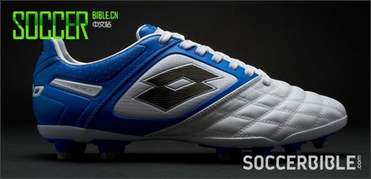 Lotto Stadio Potenza II 100 Football Boots - White/Blue  