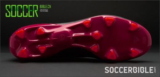 Adidas f50 adizero miCoach 魔图版本足球鞋- 黑/朱红/粉配色