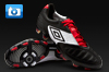 Umbro Geometra Pro Football Boots - Black/White/Red