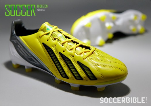 adidas adizero F50 Leather Football Boots - Yellow/Black/Green - Football Boots