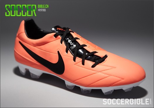 Nike T90 Laser IV Football Boots - Mango/Black/Crimson - Football Boots