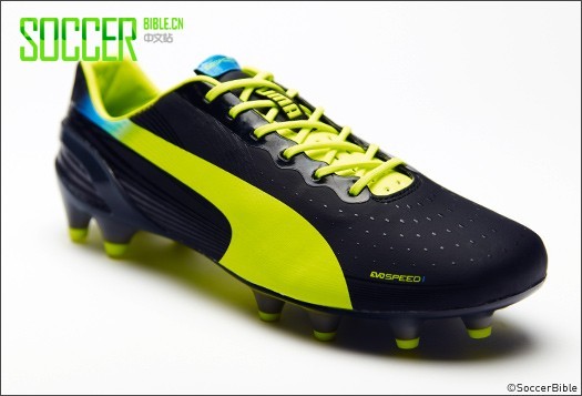 PUMA evoSPEED 1.2 - Black/Yellow/Blue - Football Boots