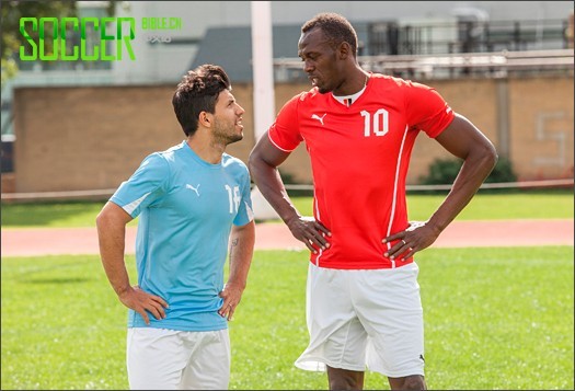 Usain Bolt Speeds Up Sergio Aguero For Derby Day - Football News