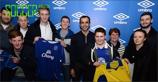 Everton Fans Help Announce Umbro Deal - Football News
