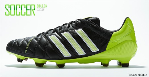 adidas 11Pro SL 足球鞋 - 黑/白/绿