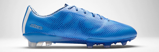 adidas F50 adizero "Lucky Blue/White" : Football Boots : Soccer Bible