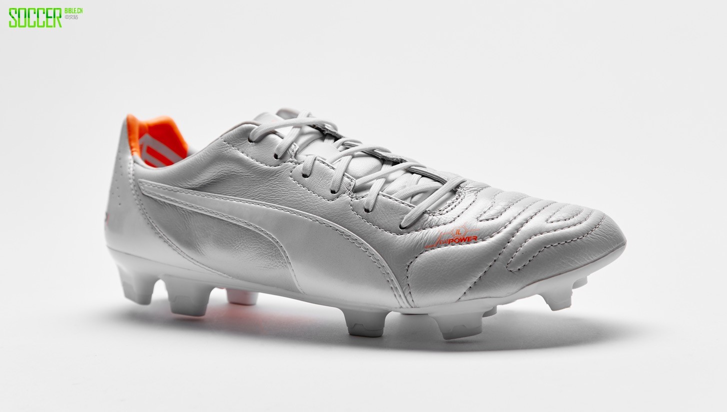  evoPOWER 1.2 L "Metallic White/Flash" : Football Boots : Soccer Bible