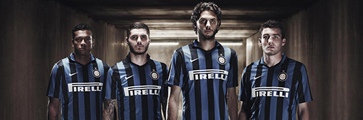 Inter Milan Home Kit 15/16 : Football Apparel : Soccer Bible