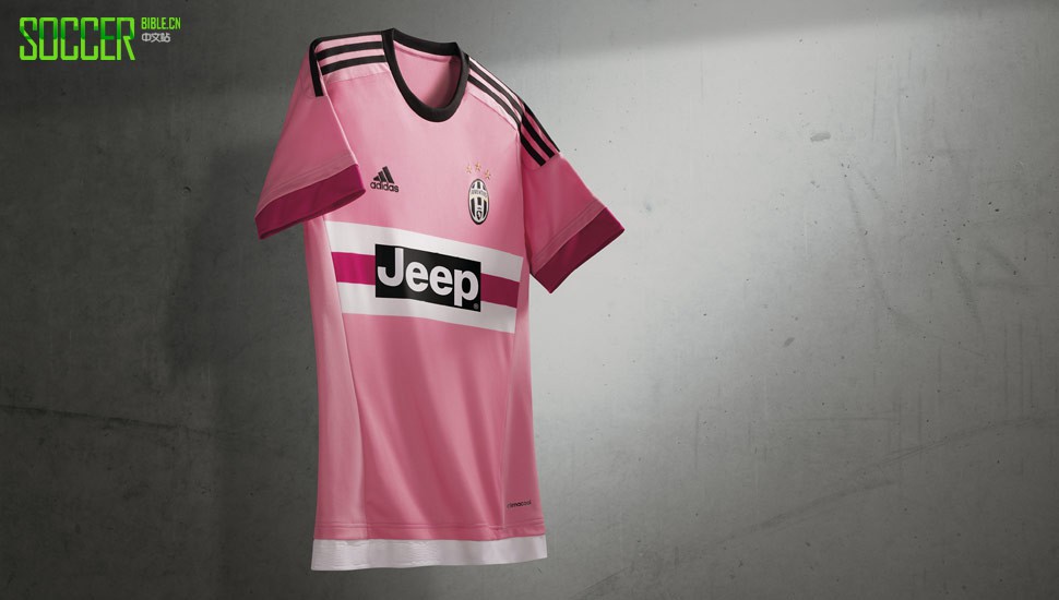 阿迪达斯发布2015/16赛季尤文图斯主客场球衣