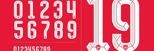 Football Type | Arsenal 15/16 : Art and Illustration : Soccer Bible