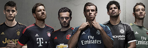 adidas 15/16 3rd Kits : Football Apparel : Soccer Bible