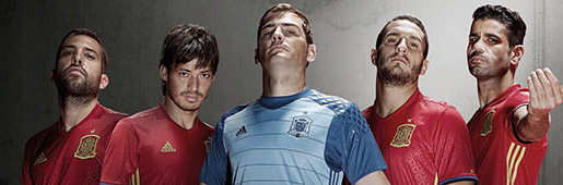 Spain 2016 Home Kit by adidas : Football Apparel : Soccer Bible