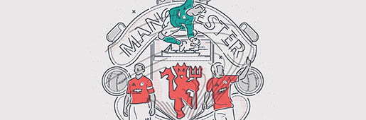 James Oconnel | The Red Devils : Art and Illustration : Soccer Bible