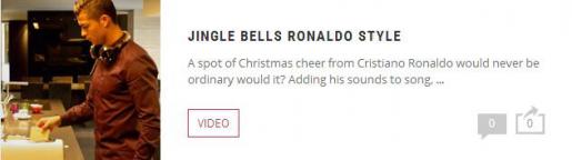 Jingle Bells Ronaldo Style : Video : Soccer Bible