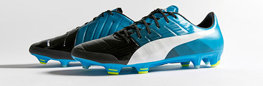 PUMA <font color=red>evoPOWER</font> 1.3 "Black/White/Atomic Blue" : Football Boots : Soccer Bible