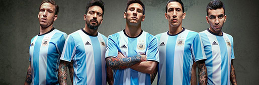 Argentina 2016 Home Kit by adidas : Football Apparel : Soccer Bible