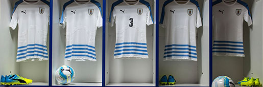 Uruguay 2016 Home & Away kits by PUMA : Football Apparel : Soccer Bible