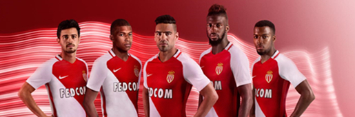 Monaco Home 2016/17 by Nike : Football Apparel : Soccer Bible