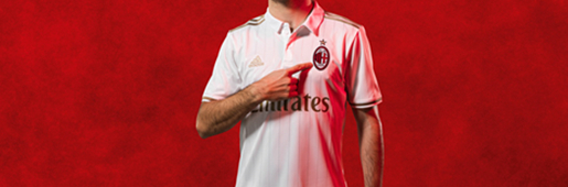 AC Milan 2016/17 Away by adidas : Football Apparel : Soccer Bible