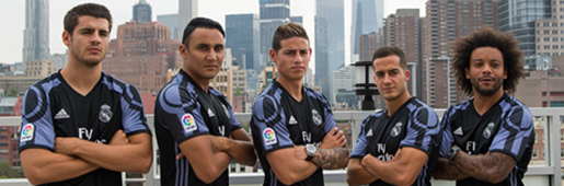 Real Madrid Present adidas Third Jersey to New York City Tango Squad : Events : Soccer Bible