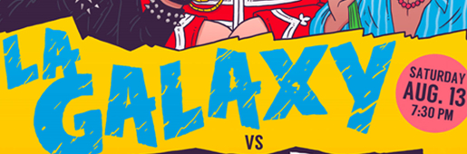 LA Galaxy v Colorado Rapids Match Poster : Art and Illustration : Soccer Bible