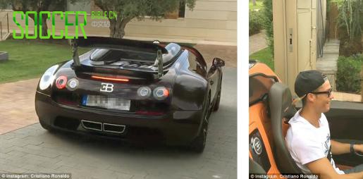 CR7 shows off 1.7m Bugatti Veyron : Football News : Soccer Bible