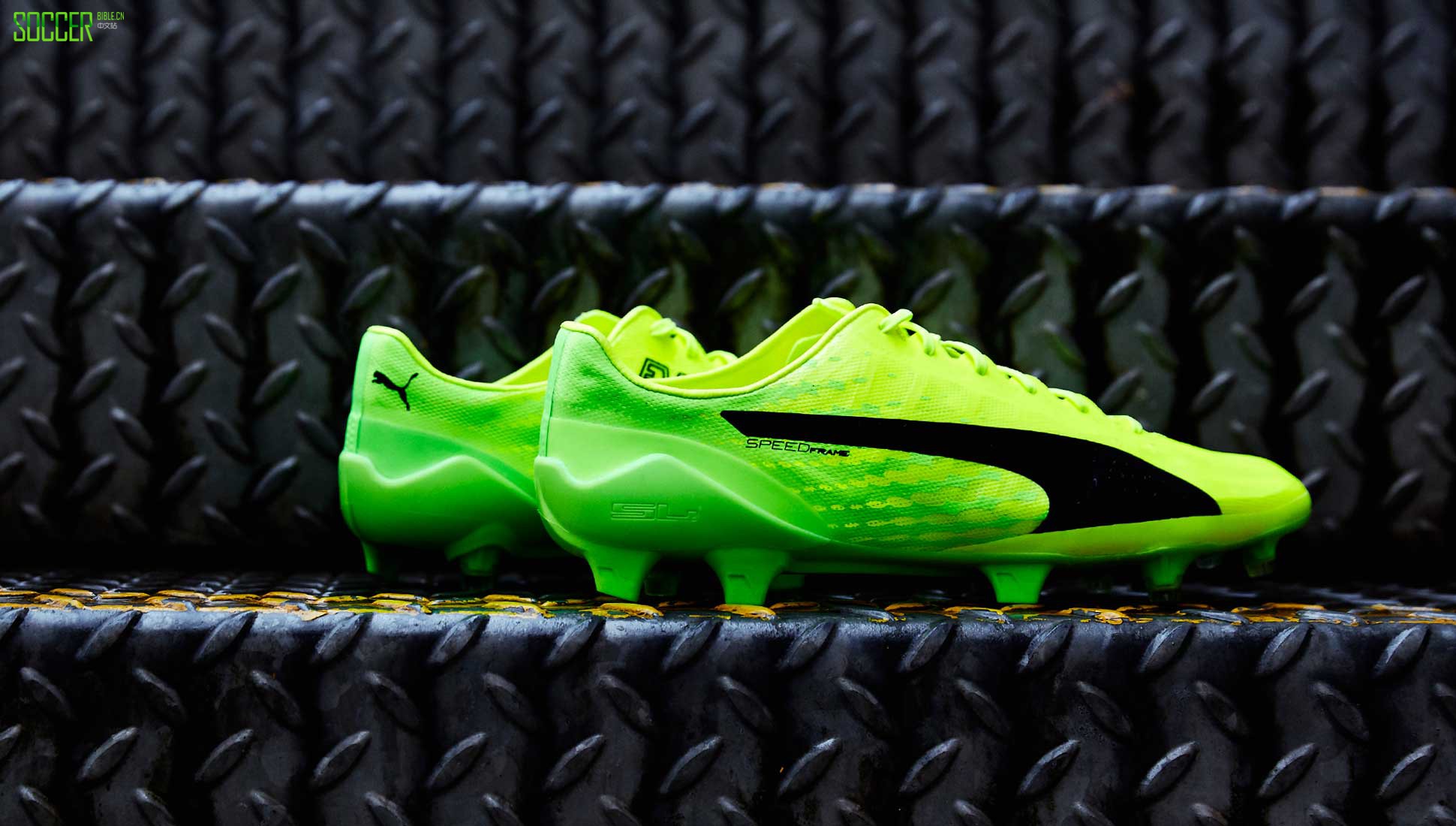 PUMA evoSPEED 17.SL "Safety Yellow/Green Gecko" : Football Boots : Soccer Bible